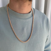 שרשרת אייס איטלקית 3 שורות ISI003-2