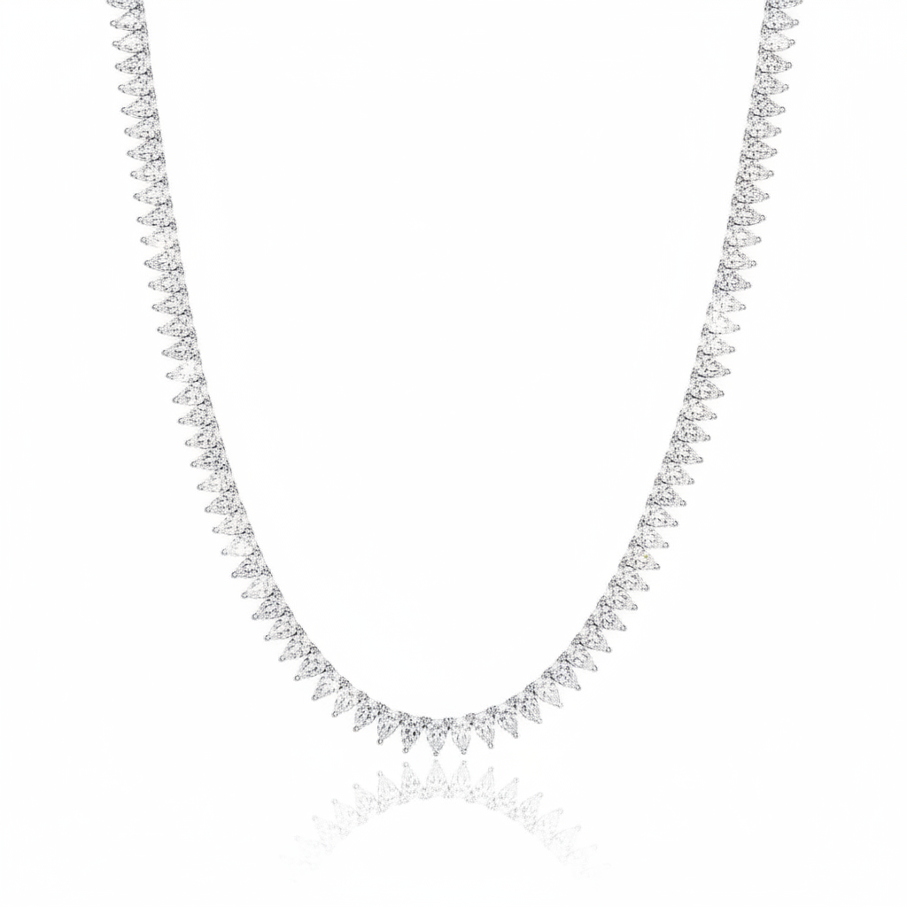 שרשרת טניס ציפוי BKSI008-1-3X5MM-40CM
