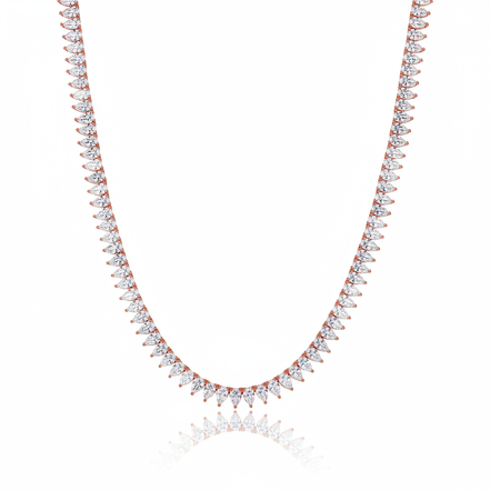 שרשרת טניס ציפוי BKSI008-2-3X5MM-40CM