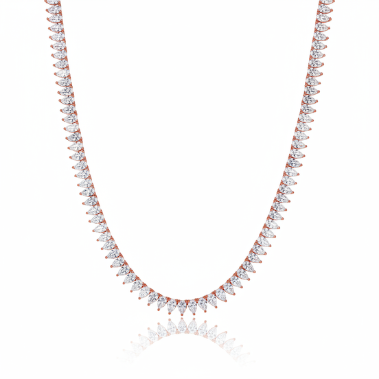 שרשרת טניס ציפוי BKSI008-2-3X5MM-40CM