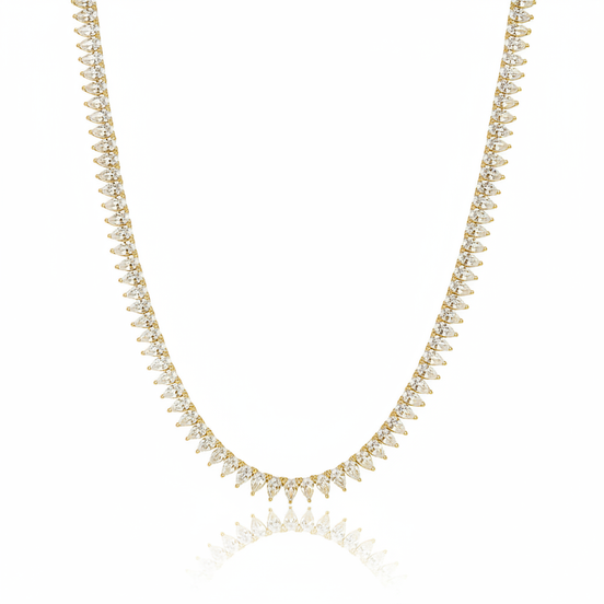שרשרת טניס ציפוי BKSI008-3-3X5MM-40CM