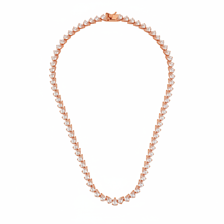שרשרת טניס ציפוי BKSI009-2-4X6MM-40CM
