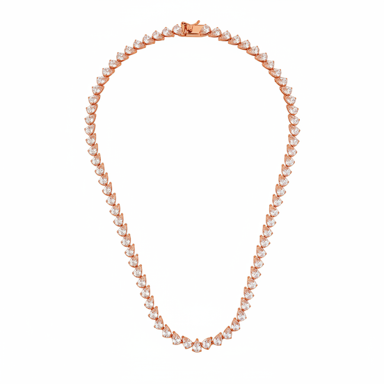 שרשרת טניס ציפוי BKSI009-2-4X6MM-40CM