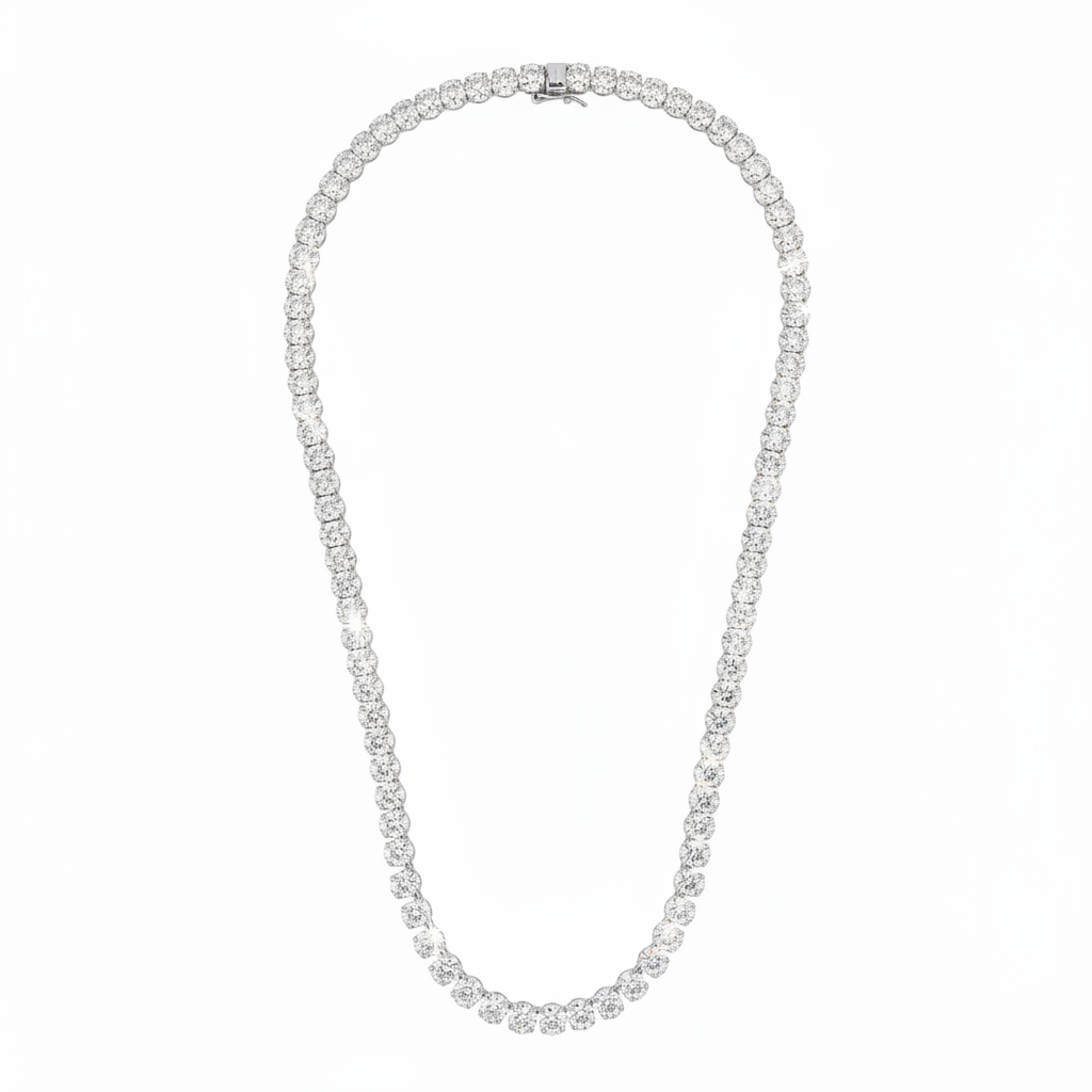 שרשרת טניס ציפוי BKSI010-1-4X6MM-40CM