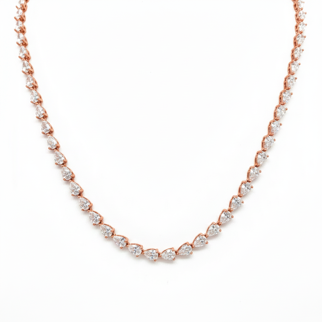 שרשרת טניס ציפוי BKSI011-2-3X5MM-40CM