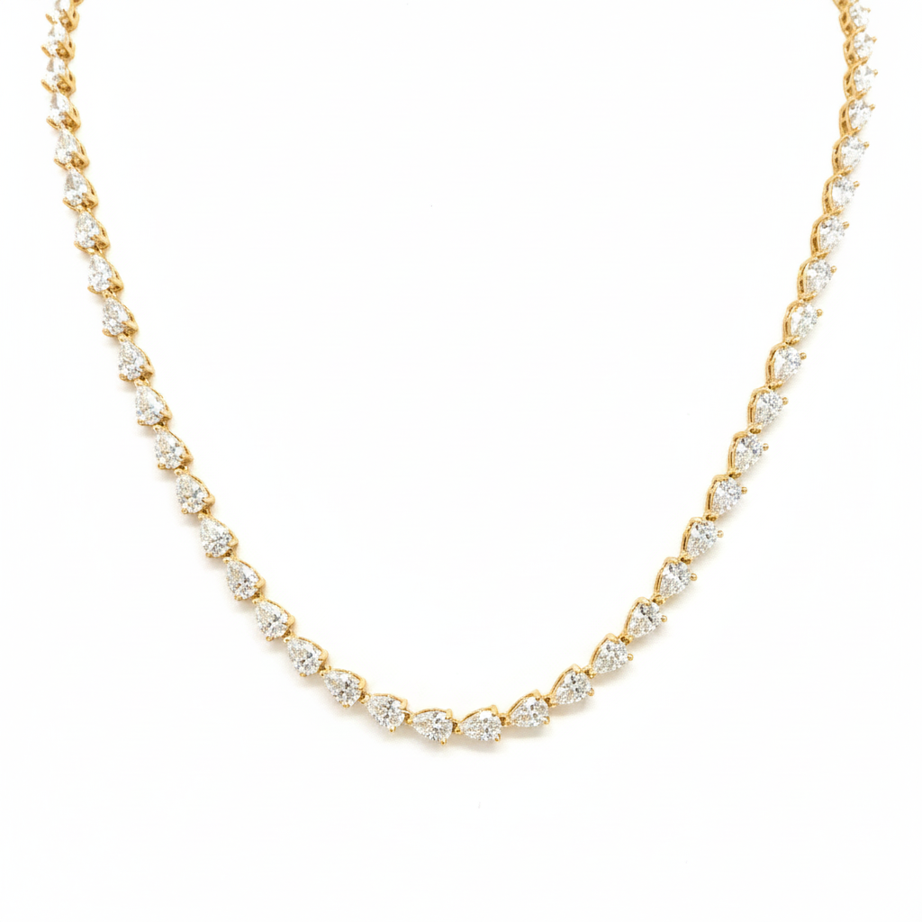 שרשרת טניס ציפוי BKSI011-3-3X5MM-40CM