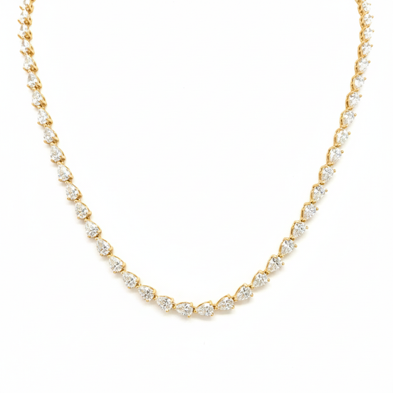 שרשרת טניס ציפוי BKSI011-3-3X5MM-40CM