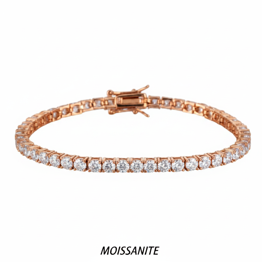 צמיד טניס מוסונייט mosi001-2.5mm-3.3ct-3.78ct--2-M