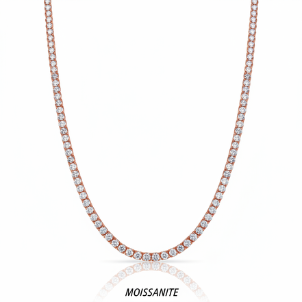 שרשרת טניס מוסונייט mosi005-3mm-14ct- -2-M