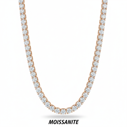 שרשרת טניס מוסונייט mosi006-4mm-29.4ct--2-M